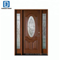 Fangda oval door set with the side light panel prehung